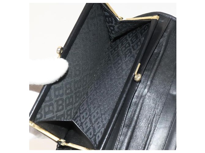 Bolsa de ombro acolchoada BALLY de couro 2 Set Black Auth BA4826 Preto - vista 17