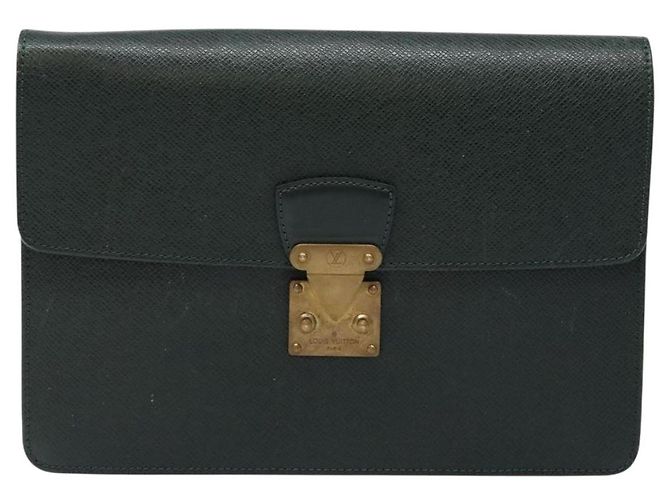 LOUIS VUITTON Pochette Kourad en Taiga Bolsa Clutch Épicea M30194 LV Auth BA4727 - vista 13
