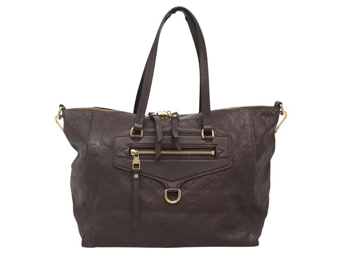 LOUIS VUITTON Borsa Monogram Empreinte Lumineuse PM Marrone Coda M94170 Auth PP870 - vista 13