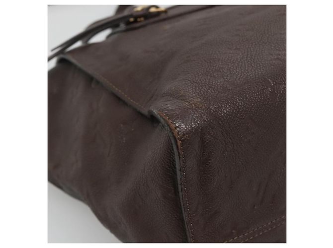 LOUIS VUITTON Borsa Monogram Empreinte Lumineuse PM Marrone Coda M94170 Auth PP870 - vista 15