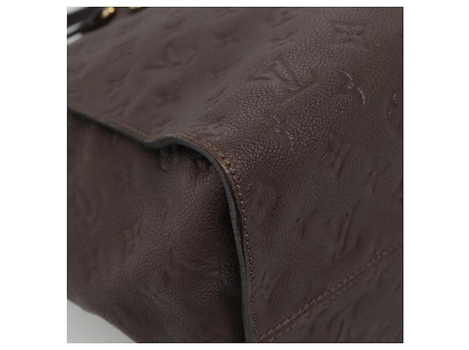 LOUIS VUITTON Borsa Monogram Empreinte Lumineuse PM Marrone Coda M94170 Auth PP870 - vista 17