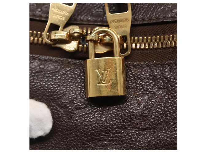 LOUIS VUITTON Borsa Monogram Empreinte Lumineuse PM Marrone Coda M94170 Auth PP870 - vista 18