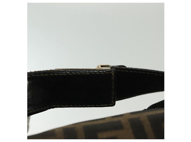 FENDI Zucca Canvas Kosmetiktasche Schwarz Braun Auth 136971 - Ansicht 15