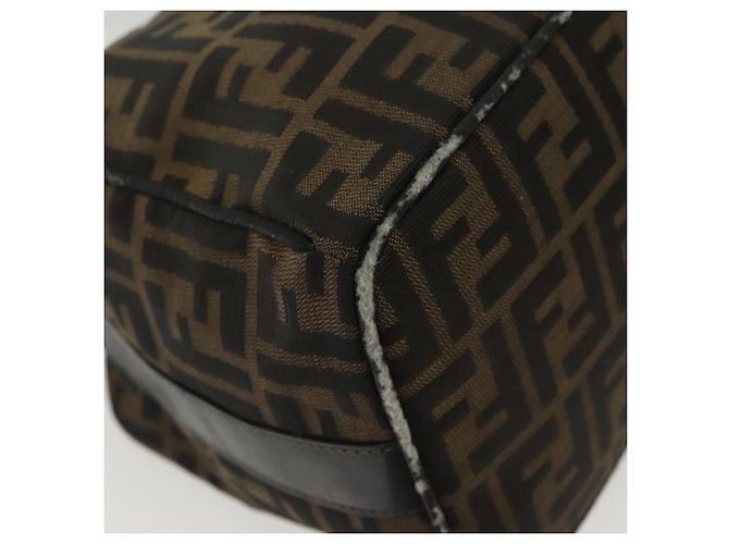 FENDI Zucca Canvas Kosmetiktasche Schwarz Braun Auth 136971 - Ansicht 7