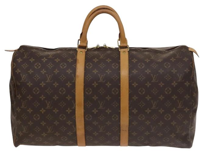LOUIS VUITTON Borsa Boston Monogram Keepall 55 M41424 LV Auth 136102 Monogramma - vista 13