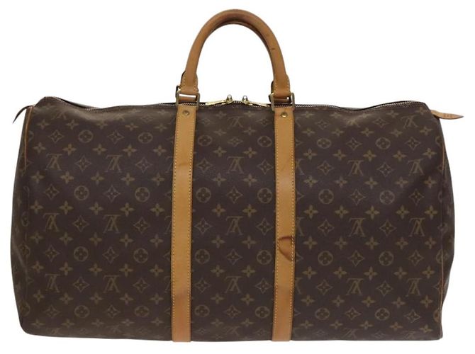 LOUIS VUITTON Borsa Boston Monogram Keepall 55 M41424 LV Auth 136102 Monogramma - vista 2