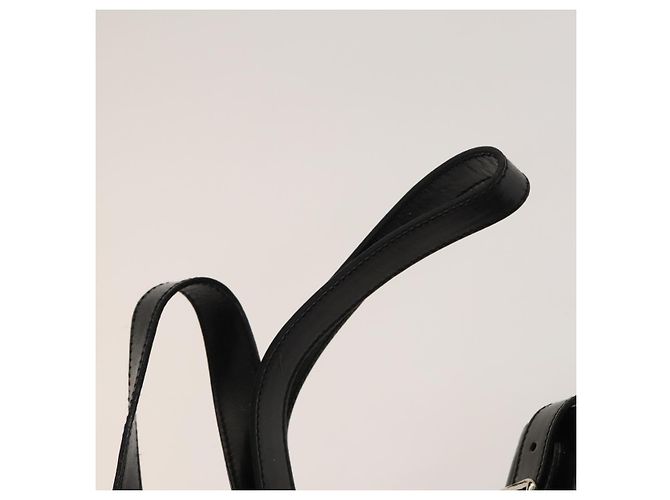 Bamboo Sac à dos en bambou GUCCI Émail Noir Argent 003 2034 0030 Auth 135553 Argenté - vue 15