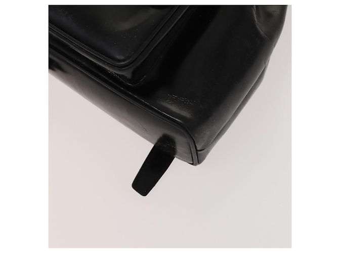 Bamboo Sac à dos en bambou GUCCI Émail Noir Argent 003 2034 0030 Auth 135553 Argenté - vue 16