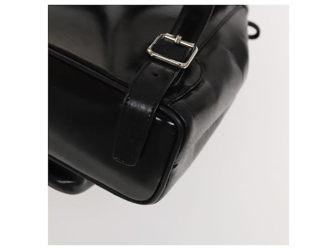 Bamboo Sac à dos en bambou GUCCI Émail Noir Argent 003 2034 0030 Auth 135553 Argenté - vue 18