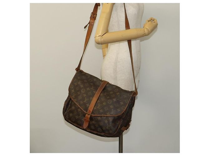 LOUIS VUITTON Borsa a Spalla Monogram Saumur 35 M42254 LV Auth BA4403 Monogramma - vista 27