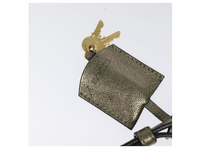 LOEWE Anagram Schultertasche aus Leder Gold Auth bs28517 Golden - Ansicht 11
