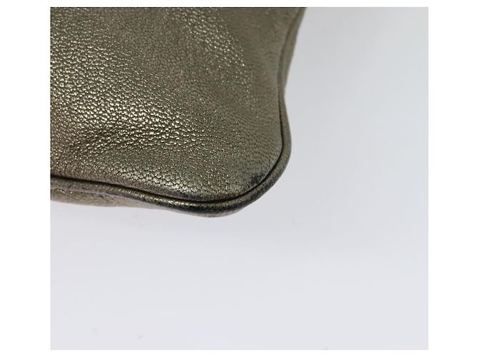 LOEWE Anagram Schultertasche aus Leder Gold Auth bs28517 Golden - Ansicht 17