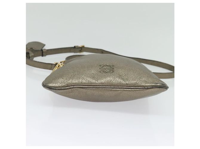 LOEWE Anagram Schultertasche aus Leder Gold Auth bs28517 Golden - Ansicht 5
