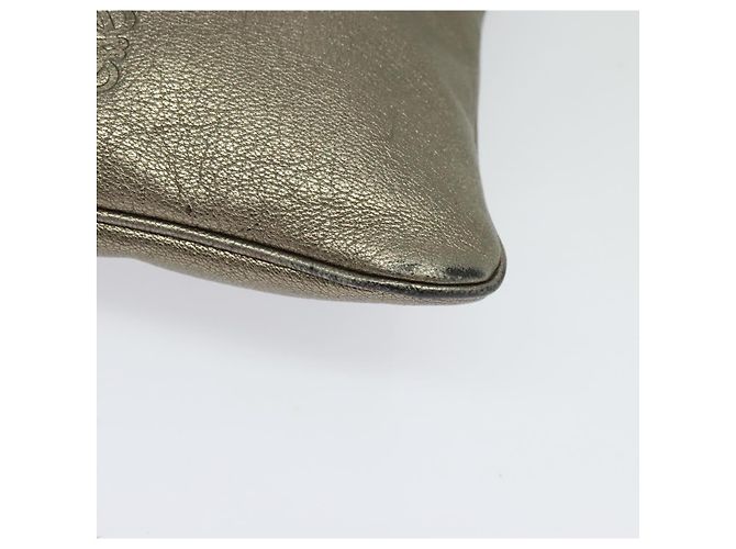 LOEWE Anagram Schultertasche aus Leder Gold Auth bs28517 Golden - Ansicht 9