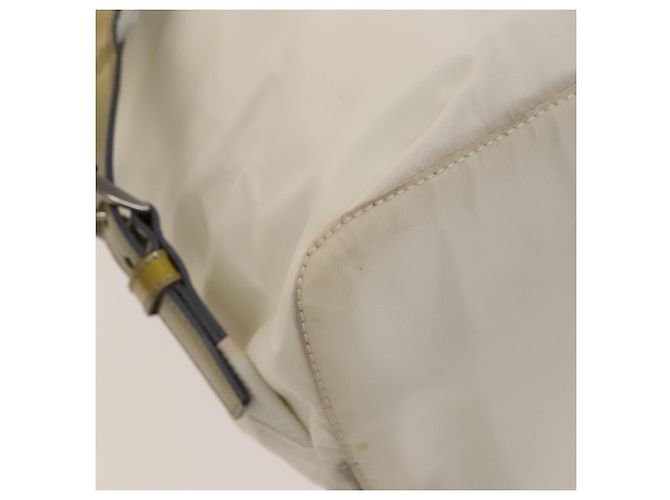 PRADA Rucksack aus Nylon Weiß Silber Auth 134573 - Ansicht 19