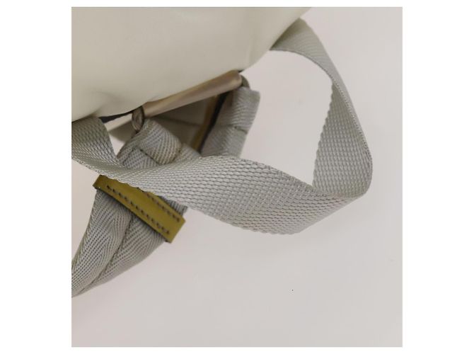 PRADA Rucksack aus Nylon Weiß Silber Auth 134573 - Ansicht 7