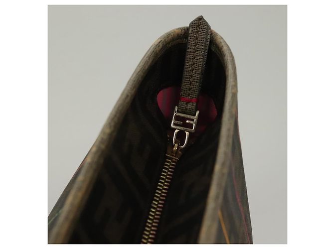 FENDI Zucca Canvas Tote Bag Braun Schwarz Auth 136151 - Ansicht 10
