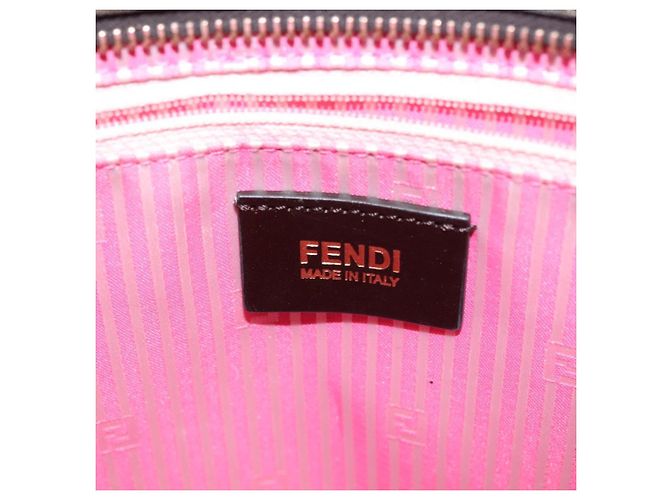 FENDI Zucca Canvas Tote Bag Braun Schwarz Auth 136151 - Ansicht 18
