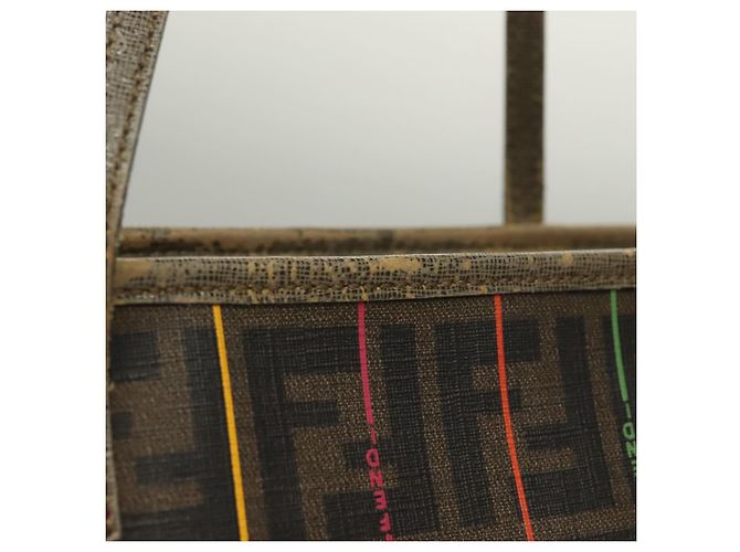 FENDI Zucca Canvas Tote Bag Braun Schwarz Auth 136151 - Ansicht 3