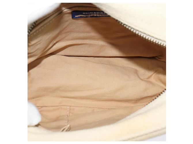 Borsa a Spalla Burberry Blue Label in Tela Beige Oro Auth ti3360 D'oro - vista 12