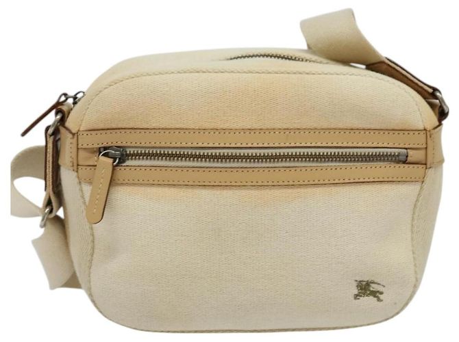 Borsa a Spalla Burberry Blue Label in Tela Beige Oro Auth ti3360 D'oro - vista 13