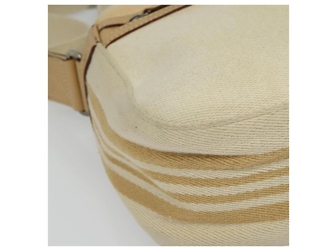 Borsa a Spalla Burberry Blue Label in Tela Beige Oro Auth ti3360 D'oro - vista 14