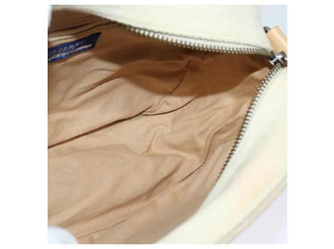 Borsa a Spalla Burberry Blue Label in Tela Beige Oro Auth ti3360 D'oro - vista 17