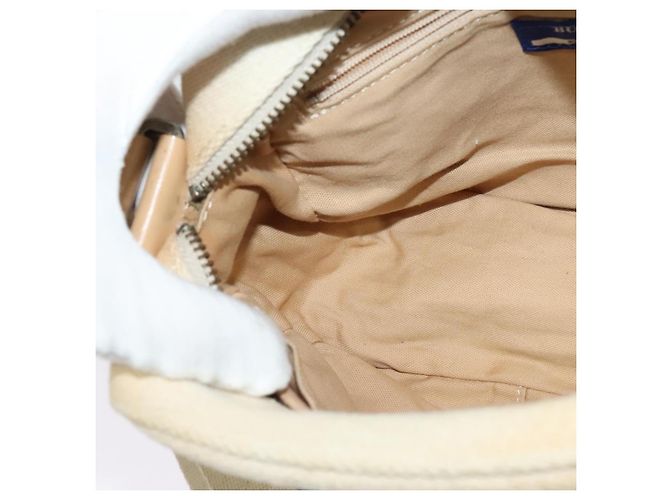 Borsa a Spalla Burberry Blue Label in Tela Beige Oro Auth ti3360 D'oro - vista 18