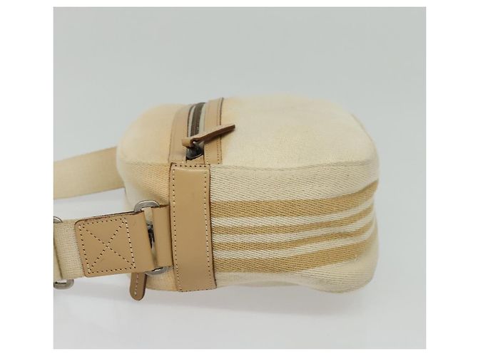 Borsa a Spalla Burberry Blue Label in Tela Beige Oro Auth ti3360 D'oro - vista 3