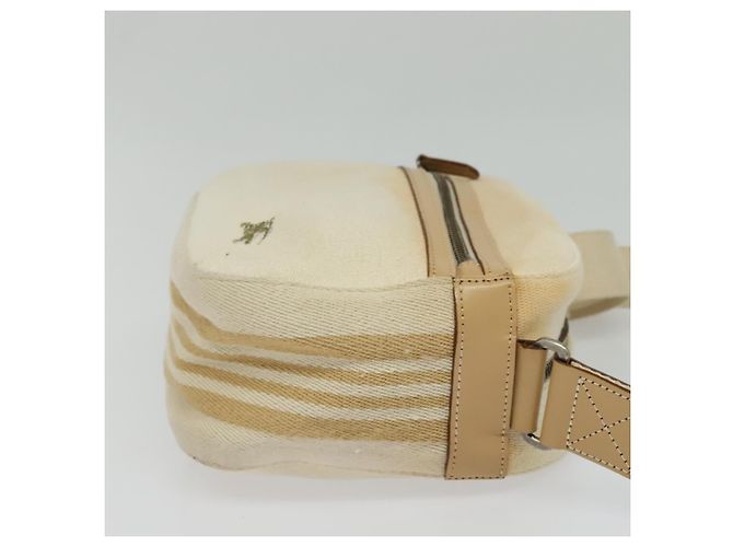 Borsa a Spalla Burberry Blue Label in Tela Beige Oro Auth ti3360 D'oro - vista 4