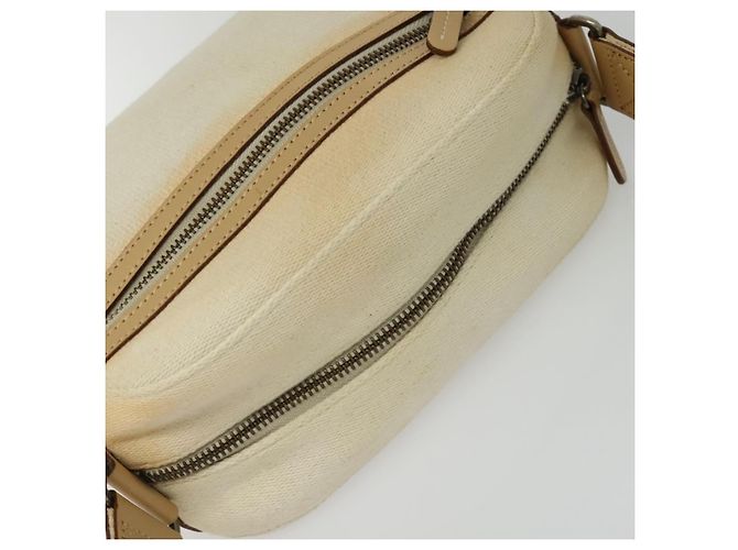 Borsa a Spalla Burberry Blue Label in Tela Beige Oro Auth ti3360 D'oro - vista 6
