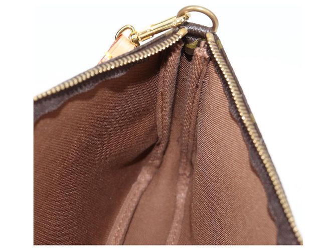 LOUIS VUITTON Pochette Accessoires Graffiti Pouch Khaki M92191 LV Auth ep10096V Caqui Monograma - vista 20
