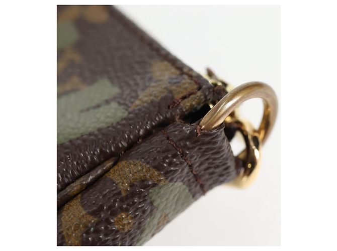 LOUIS VUITTON Pochette Accessoires Graffiti Pouch Khaki M92191 LV Auth ep10096V Caqui Monograma - vista 8