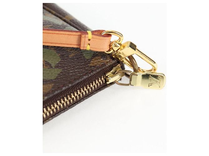 LOUIS VUITTON Pochette Accessoires Graffiti Pouch Khaki M92191 LV Auth ep10096V Caqui Monograma - vista 9