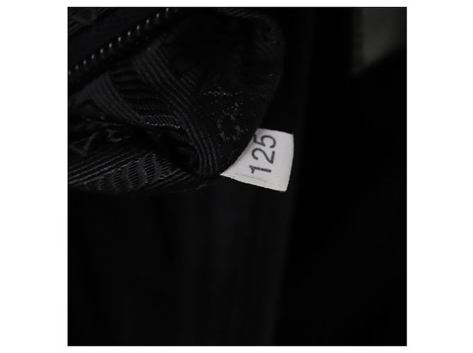 PRADA Koffer Nylon Schwarz Silber Auth bs28547 - Ansicht 12
