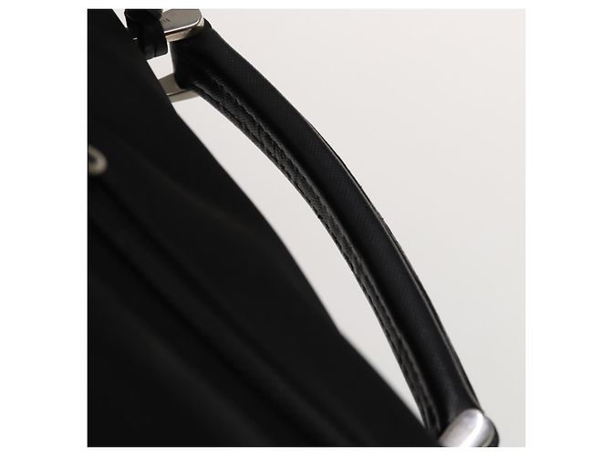 PRADA Koffer Nylon Schwarz Silber Auth bs28547 - Ansicht 14