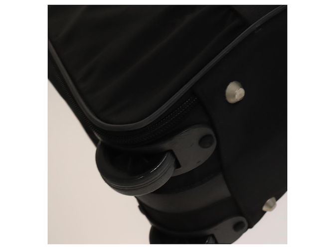 PRADA Koffer Nylon Schwarz Silber Auth bs28547 - Ansicht 16