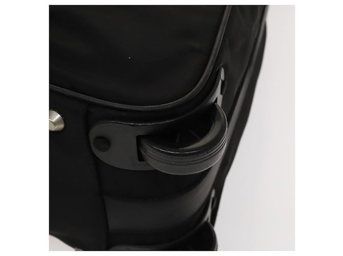 PRADA Koffer Nylon Schwarz Silber Auth bs28547 - Ansicht 17