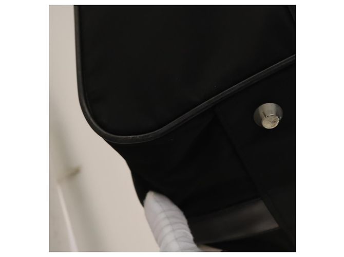 PRADA Koffer Nylon Schwarz Silber Auth bs28547 - Ansicht 18