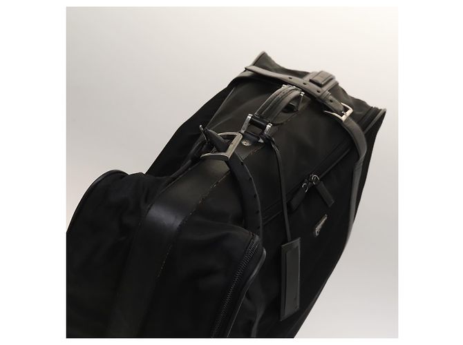 PRADA Koffer Nylon Schwarz Silber Auth bs28547 - Ansicht 8
