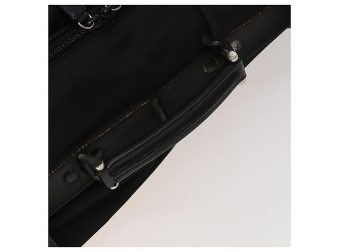 PRADA Koffer Nylon Schwarz Silber Auth bs28547 - Ansicht 9