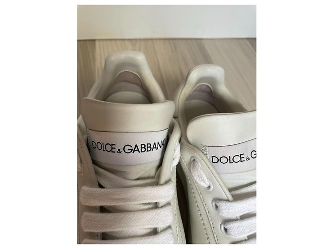 Dolce & Gabbana Portofino Leder Sneaker weiß - Ansicht 5