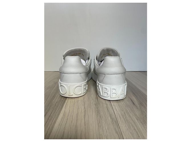 Dolce & Gabbana Portofino Leder Sneaker weiß - Ansicht 6