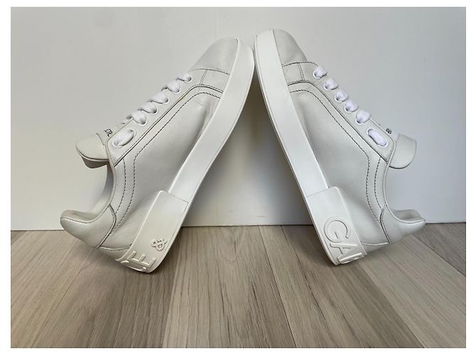 Dolce & Gabbana Portofino Leder Sneaker weiß - Ansicht 7