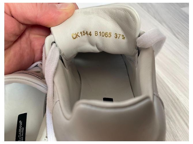Dolce & Gabbana Portofino Leder Sneaker weiß - Ansicht 9