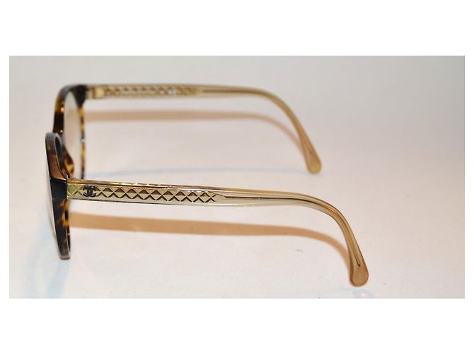 Gafas Chanel 3401 Marrones y Doradas Castaño Dorado - vista 3