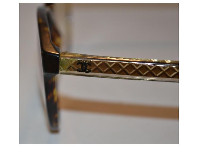 Gafas Chanel 3401 Marrones y Doradas Castaño Dorado - vista 4