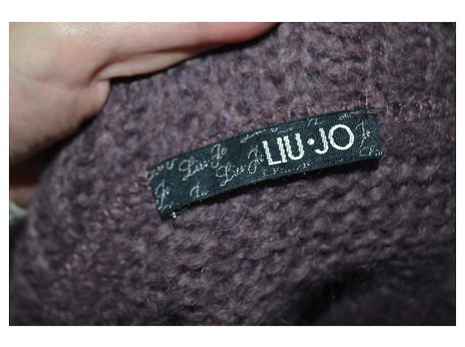 Liu.Jo Mini Kleid Dunkelviolett Wollmischung - Ansicht 5