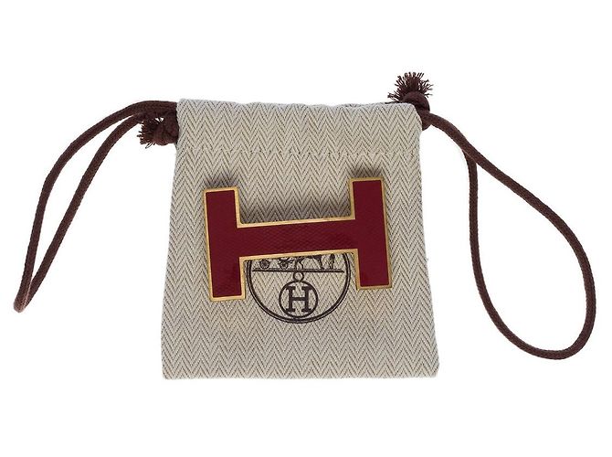 Hermès HERMES Accessory Single Buckle / Red Metal Belt Buckle - 102846 - view 7