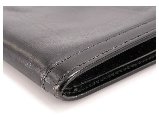 HERMÈS - Pochette Jige Hermès in pelle box nera Nero - vista 5